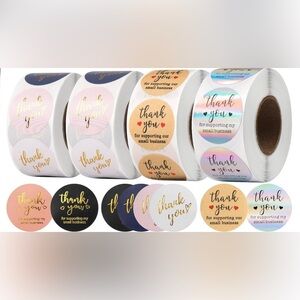 500 thank You Stickers Small Business
